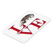 Magnet Flexible I Love Sturgeon (Côté Gauche)