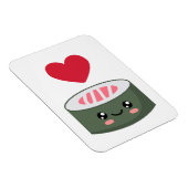 Magnet Flexible I love Sushi (Côté Droit)