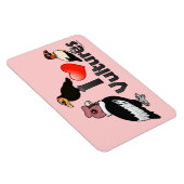 Magnet Flexible I Love Vultures (Amérique du Sud) (Côté Droit)