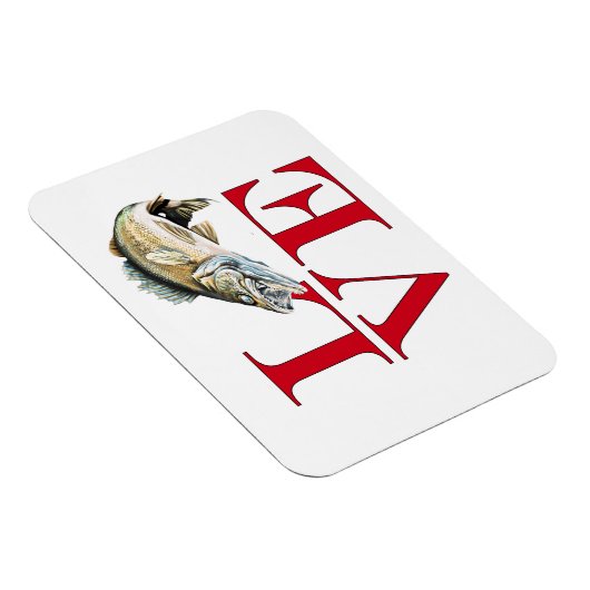 Magnet Flexible I Love Walleye (Côté Droit)