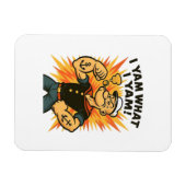 Magnet Flexible I Yam What I Yam Popeye Citation de dessin classiq (Horizontal)