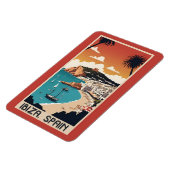 Magnet Flexible Ibiza, Espagne Affiche de voyage (Côté Gauche)