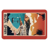 Magnet Flexible Ibiza, Espagne Affiche de voyage (Horizontal)