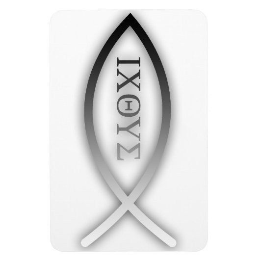 Magnet Flexible Ichthys - Christian - Jesus Fish (Vertical)