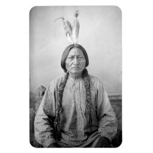 Magnet Flexible Icône amérindienne : Sitting Bull, chef Lakota