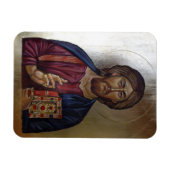 Magnet Flexible Icône byzantine du Christ Pantocrateur (Horizontal)