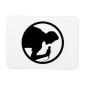 Magnet Flexible Icône de chanteur - Logo de karaoké (Horizontal)