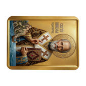 Magnet Flexible icône orthodoxe de saint Nicolas (Horizontal)