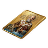 Magnet Flexible icône orthodoxe de saint Nicolas (Côté Gauche)
