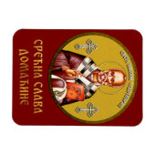 Magnet Flexible icône orthodoxe de Saint Nicolas 01 (Horizontal)