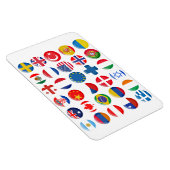 Magnet Flexible Icônes des pays définies (Côté Droit)