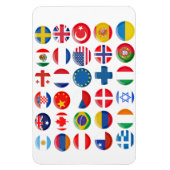 Magnet Flexible Icônes des pays définies (Vertical)