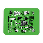 Magnet Flexible Icônes Elf et citations de films (Horizontal)
