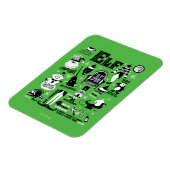 Magnet Flexible Icônes Elf et citations de films (Côté Gauche)