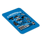Magnet Flexible Icônes et citations de vacances de Noël (Côté Droit)