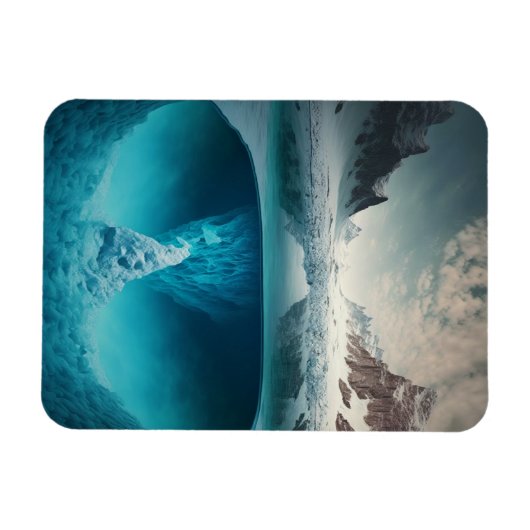 Magnet Flexible Icy Mountain View (Horizontal)
