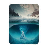 Magnet Flexible Icy Mountain View (Vertical)