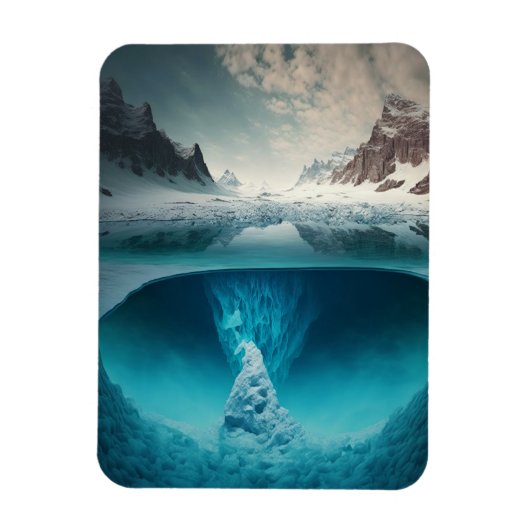 Magnet Flexible Icy Mountain View (Vertical)