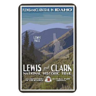 Magnet Flexible Idaho. Lewis & Clark Trail,
