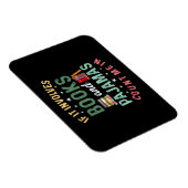 Magnet Flexible IL IMPLIQUE LIVRES & PAJAMAS COMPTER MOI DANS Drôl (Côté Droit)