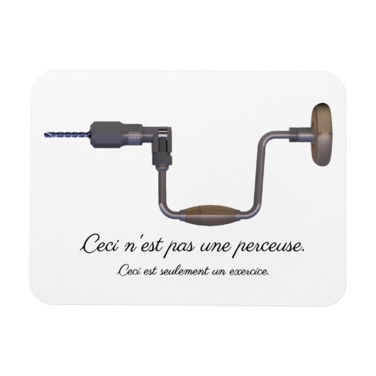 Magnet Flexible Il ne s'agit pas d'un exercice / Il s'agit seuleme (Horizontal)