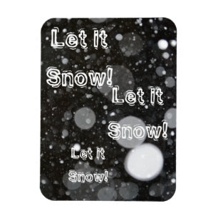 Magnet Flexible Il neige sur un Arrière - plan enneigé