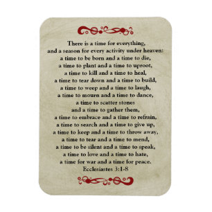 Magnet Flexible Il y a un temps pour tout Vintage