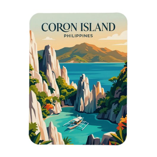 Magnet Flexible Île Coron Philippines (Vertical)
