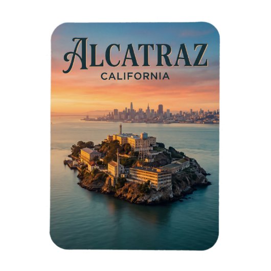 Magnet Flexible Île d'Alcatraz Californie (Vertical)