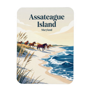 Magnet Flexible Île d'Assateague Maryland