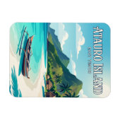 Magnet Flexible Île d'Atauro Timor oriental (Horizontal)