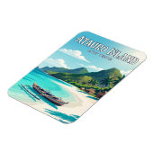 Magnet Flexible Île d'Atauro Timor oriental (Côté Gauche)
