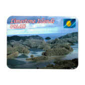 Magnet Flexible Île de calcaire - Palau - (Horizontal)