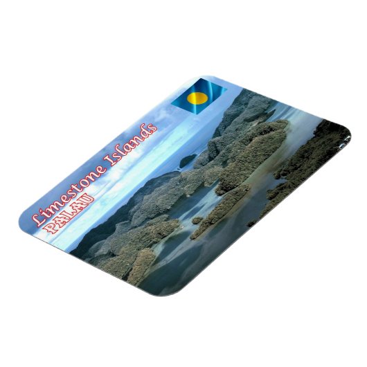 Magnet Flexible Île de calcaire - Palau - (Côté Gauche)