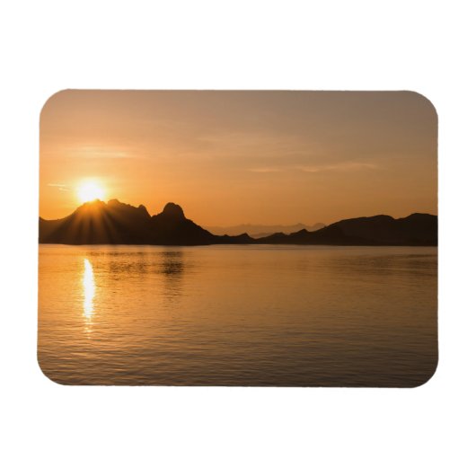 Magnet Flexible Île de Komodo au coucher du soleil (Horizontal)