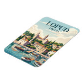 Magnet Flexible Île de Lopud Croatie (Côté Gauche)