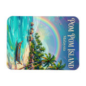 Magnet Flexible Île de Pom Pom Malaisie (Horizontal)