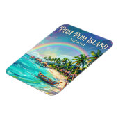 Magnet Flexible Île de Pom Pom Malaisie (Côté Gauche)