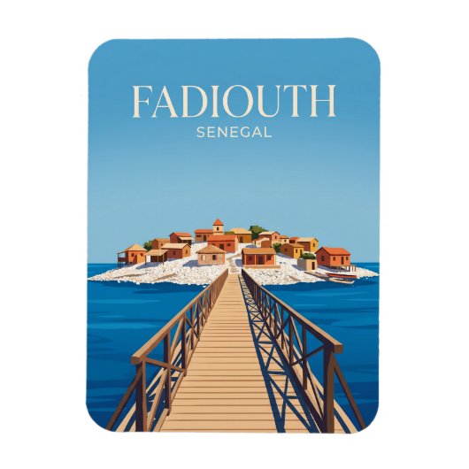 Magnet Flexible Île de Shell (Fadiouth) Sénégal (Vertical)