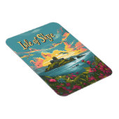 Magnet Flexible Île de Skye Art vintage (Côté Droit)