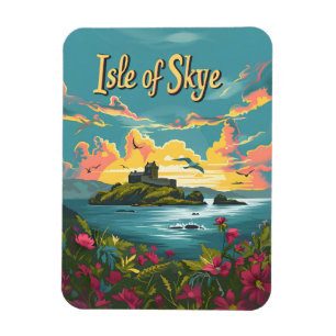 Magnet Flexible Île de Skye Art vintage
