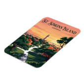 Magnet Flexible Île de St. Simons États-Unis (Côté Gauche)