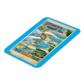 Magnet Flexible Île de Wight, Angleterre, Garden Isle, Voyage (Côté Gauche)