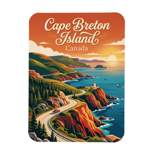 Magnet Flexible Île du Cap-Breton Canada (Vertical)