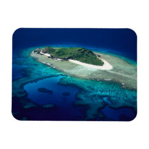 Magnet Flexible Île Eori, Îles Mamanuca, Fidji - vue aérienne