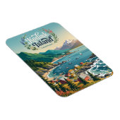Magnet Flexible Île Kodiak Alaska (Côté Droit)
