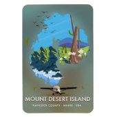 Magnet Flexible Île Mount Desert, Comté de Hancock, Maine, États-U (Vertical)