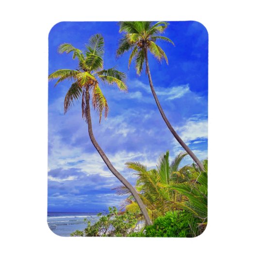 Magnet Flexible Île tropicale Coconut Palm Tree Dance (Vertical)