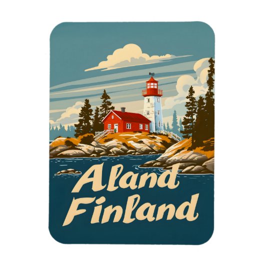 Magnet Flexible Îles Åland Finlande (Vertical)