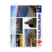Magnet Flexible Îles Falkland - I Love - (Vertical)